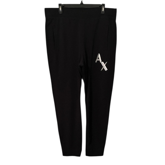 Armani Exchange Other - ARMANI EXCHANGE |‎ Men’s Black Logo Graphic Cuffed Sweatpants Joggers Size L